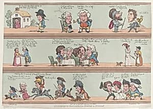 Grotesque Borders for Rooms & Halls by George Murgatroyd Woodward|Rudolph Ackermann, London|Thomas Rowlandson