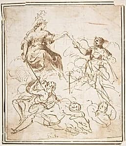 Group of Five Allegorical Figures by Francesco Allegrini