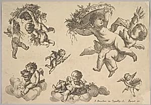 Groups of Children by François Boucher|D. P. Pariset|Lanelly