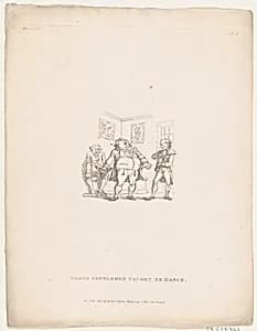 Grown Gentlemen Taught to Dance by Thomas Rowlandson|Rudolph Ackermann, London|Henry William Bunbury