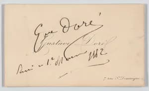 Gustave Doré, calling card