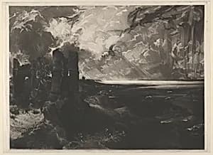 Hadleigh Castle: Large Plate by David Lucas|John Constable