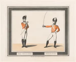 Half Circle Guard, Medium Guard by Henry Angelo|Thomas Rowlandson