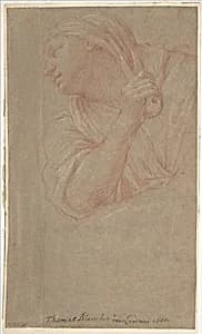 Half Figure of a Woman by Thomas Blanchet