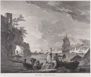 Happy Fishing by Adrian Zingg|Joseph Vernet