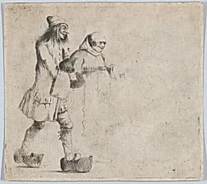Happy Peasant and Monk