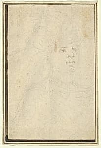 Head, from the Kinnaird Sketchbook by Stefano della Bella