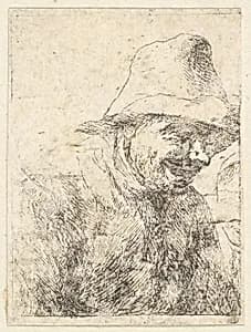 Head of a Peasant by Thomas Wijck|Anonymous, Dutch, 17th century
