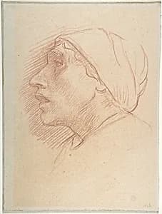 Head of a Woman by Alphonse Legros