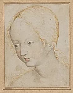 Head of a Woman by Anonymous, Bohemian, 15th century