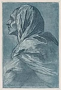 Head of a woman by Lambert Sigisbert Adam|Pietro Testa