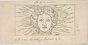 Head of Apollo in Glory by Anonymous, British, late 18th–early 19th century