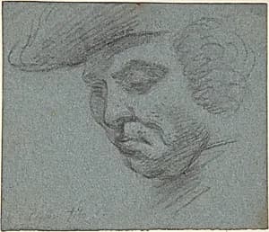Head of Man Facing Left