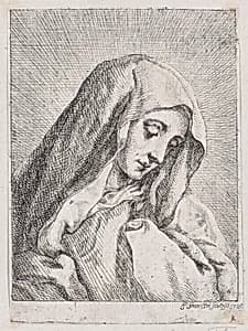 Head of the Madonna by Carlo Dolci|Josef Ferdinand Fromiller