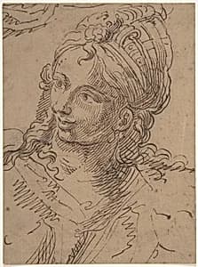 Head of Woman by Anonymous, Italian, 17th century
