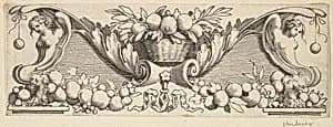 Headband: Basket of Fruit by Claude Mellan
