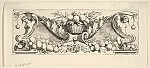 Headband: Basket of Fruit by Claude Mellan