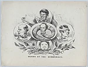 Heads of the Democracy by Currier & Ives|General George B. McClellan