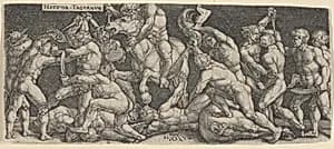 Hector Fighting the Greeks by Heinrich Aldegrever