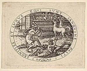 Hercules Killing Diomedes by Etienne Delaune