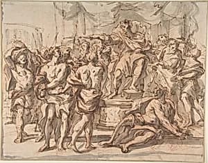 Historical Scene by Jean-Baptiste Jouvenet|Anonymous, French, 17th century