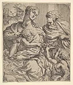 Holy Family by Anonymous, Italian, 17th century|Parmigianino (Girolamo Francesco Maria Mazzola)