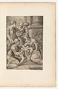 Holy Family with Saints by Andrea Schiavone (Andrea Meldola)