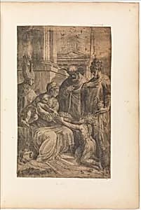 Holy Family with Saints by Andrea Schiavone (Andrea Meldola)