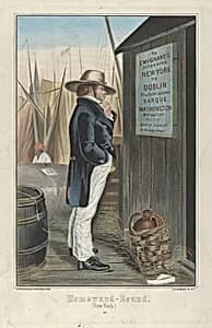 Homeward Bound (New York) by Erskine Nicol|Currier & Ives