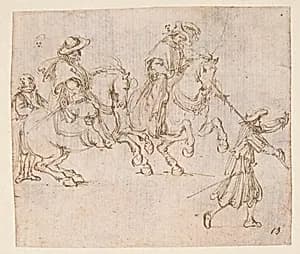 Horsemen and Soldiers by Stefano della Bella