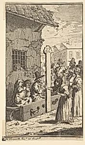Hudibras in Tribulation (Seventeen Small Illustrations for Samuel Butler's Hudibras, no. 7) by William Hogarth|Samuel Butler