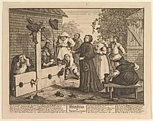 Hudibras in Tribulation (Twelve Large Illustrations for Saumel Butler's Hudibras, Plate 6) by William Hogarth|Samuel Butler