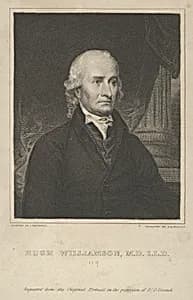 Hugh Williamson, M.D., L.L.D. (1735–1819) by Asher Brown Durand|John Trumbull