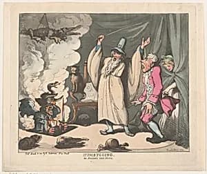 Humbugging, or Raising the Devil by Thomas Rowlandson|Rudolph Ackermann, London