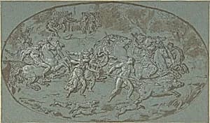 Hunt of the Calydonian Boar by Peter Paul Rubens|Bernard Picart|Guglielmo della Porta