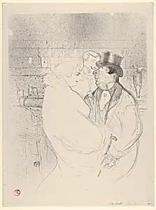 Ida Heath at the Bar by Henri de Toulouse-Lautrec