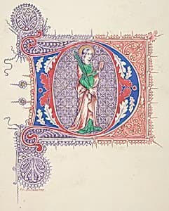 Illuminated Initial "D"