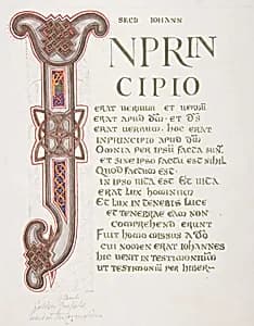 Illuminated Leaf with Initial "I"