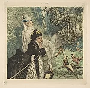 In the Zoological Garden by Félix Bracquemond