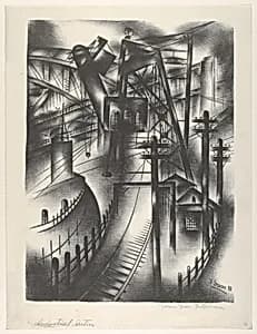Industrial Section by Jolan Gross Bettelheim|WPA