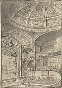 Interior of a theatre by David Roberts