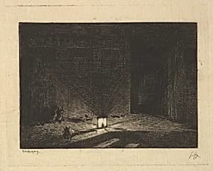 Interior of an Inn by Charles-François Daubigny