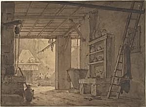 Interior of Farm House by Anonymous, German, 19th century|Anonymous, German, 18th century