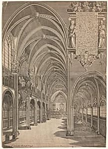 Interior View of Strasbourg Cathedral by Isaak Brun|Isaak Brun