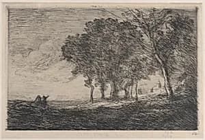 Italian Landscape (Paysage d'Italie) by Camille Corot