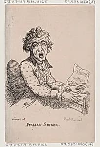 Italian Singer by Thomas Rowlandson|George Murgatroyd Woodward
