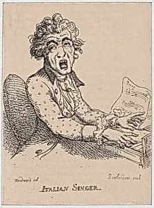 Italian Singer by Thomas Tegg|Thomas Rowlandson|George Murgatroyd Woodward