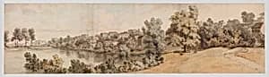 Italianate River Landscape by William Taverner