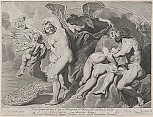 Ixion deceived by Hera by Pieter Van Sompel|Peter Paul Rubens|Gerard Valck