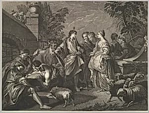 Jacob arrives in Mesopotamia by Anonymous|François Boucher